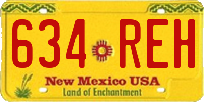 NM license plate 634REH