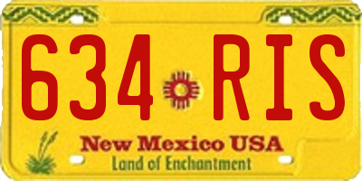 NM license plate 634RIS