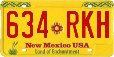 NM license plate 634RKH