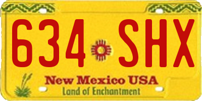 NM license plate 634SHX