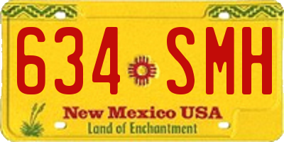 NM license plate 634SMH
