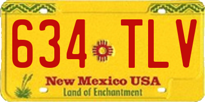 NM license plate 634TLV