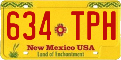 NM license plate 634TPH