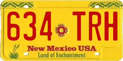 NM license plate 634TRH