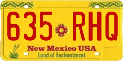 NM license plate 635RHQ