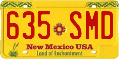 NM license plate 635SMD