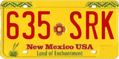 NM license plate 635SRK