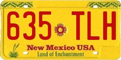 NM license plate 635TLH