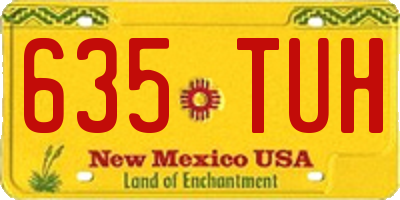 NM license plate 635TUH