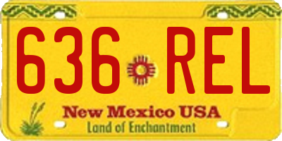 NM license plate 636REL