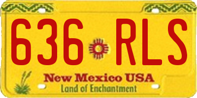 NM license plate 636RLS