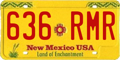 NM license plate 636RMR