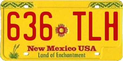 NM license plate 636TLH