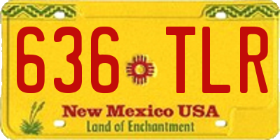 NM license plate 636TLR