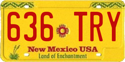 NM license plate 636TRY