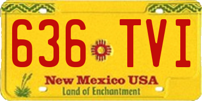 NM license plate 636TVI