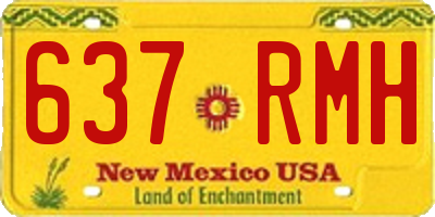 NM license plate 637RMH