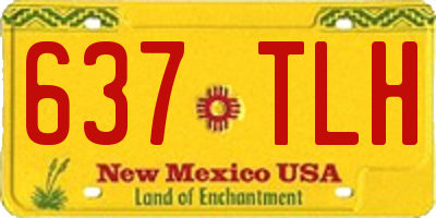 NM license plate 637TLH