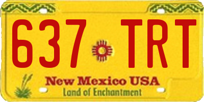 NM license plate 637TRT