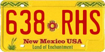 NM license plate 638RHS