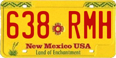 NM license plate 638RMH