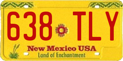 NM license plate 638TLY