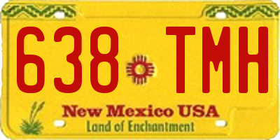 NM license plate 638TMH