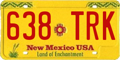 NM license plate 638TRK
