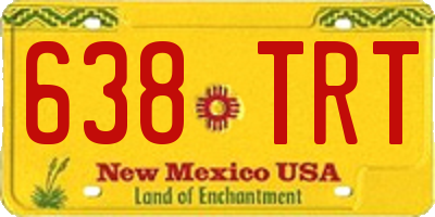 NM license plate 638TRT