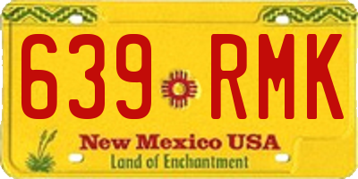 NM license plate 639RMK