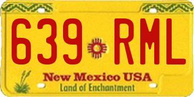 NM license plate 639RML