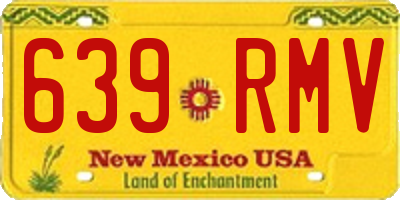 NM license plate 639RMV