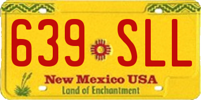 NM license plate 639SLL