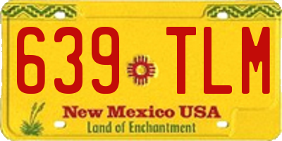 NM license plate 639TLM
