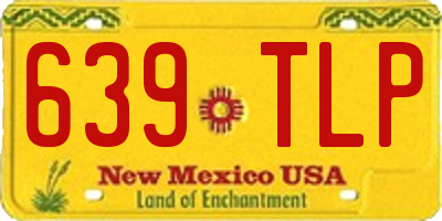 NM license plate 639TLP