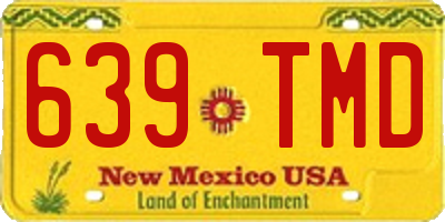 NM license plate 639TMD