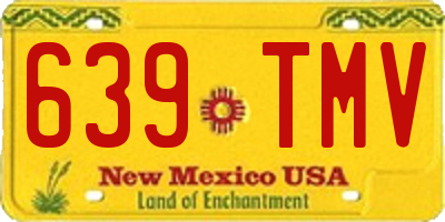 NM license plate 639TMV