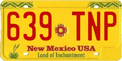 NM license plate 639TNP