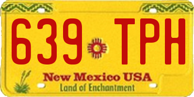 NM license plate 639TPH