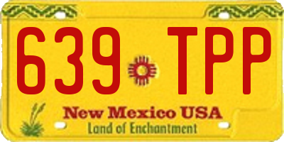 NM license plate 639TPP
