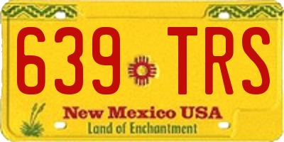 NM license plate 639TRS