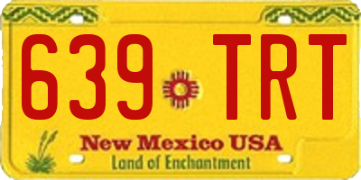 NM license plate 639TRT