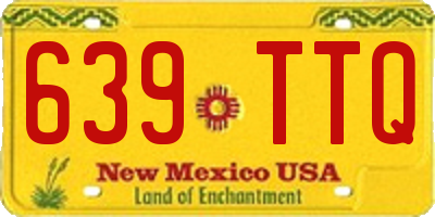 NM license plate 639TTQ