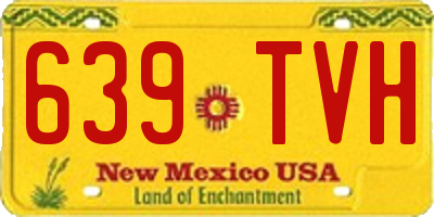 NM license plate 639TVH