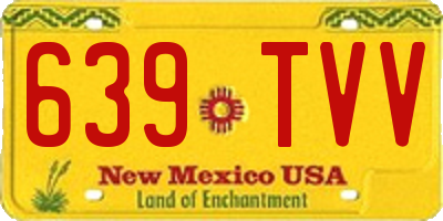 NM license plate 639TVV