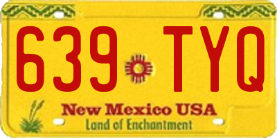 NM license plate 639TYQ