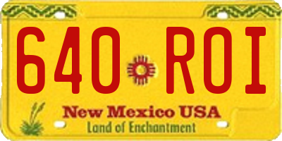 NM license plate 640ROI