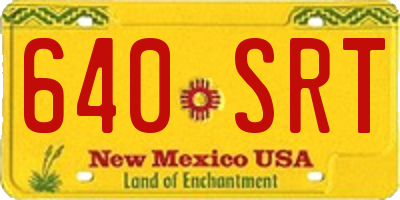 NM license plate 640SRT