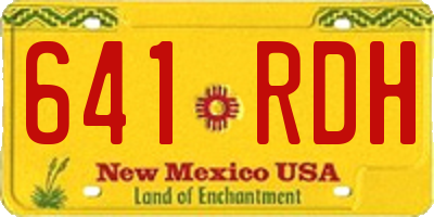NM license plate 641RDH