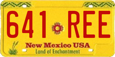 NM license plate 641REE